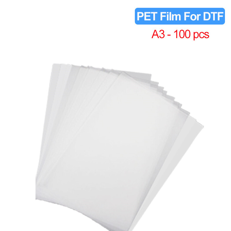 100PC A3 Digital Inkjet Printing Film 75U Thickness Transparent Double Sided