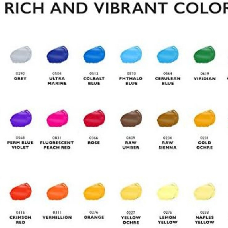 24 Colors Paint DIY Acrylic Paint Set for Hobby Model Painting Artists gallery