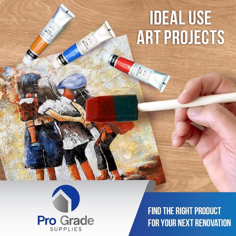 Pro Grade Foam Brushes 1 Inch 48 Piece Foam Brush Set gallery