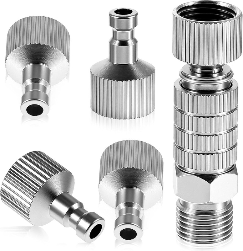 Airbrush Quick Disconnect Coupler Release Fitting Adapter Kit with 5 pcs 1/8" gallery
