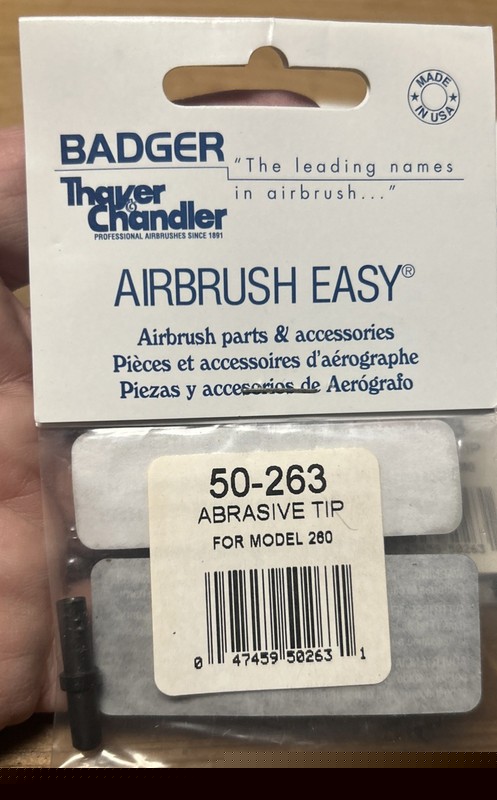 REPLACEMENT TIP FOR BADGER MINI SANDBLASTER 50-263 For Model 260