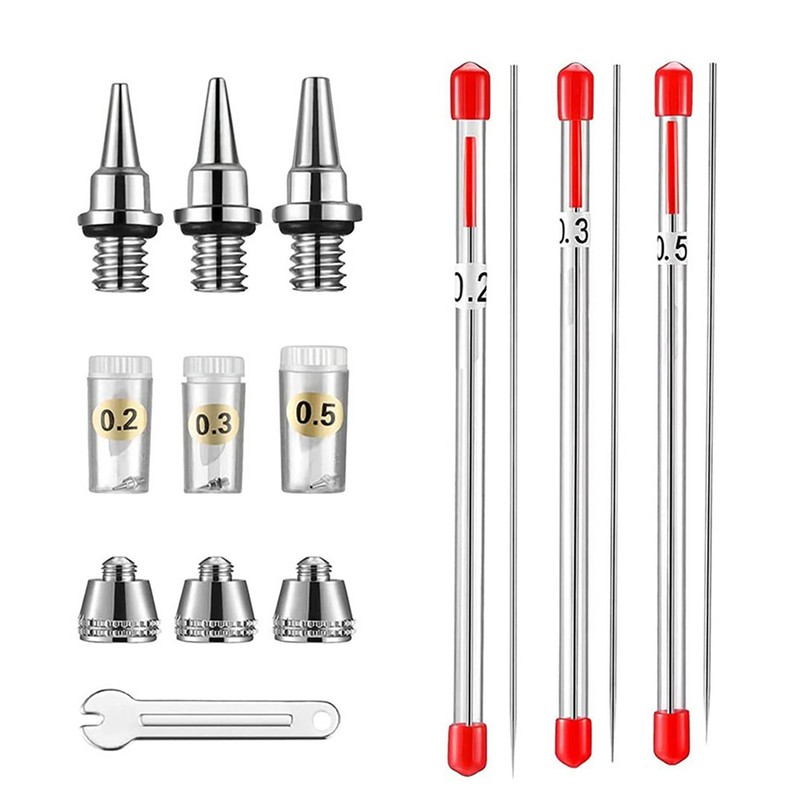 For Airbrushes Spray Gun Stainless Steel Airbrush Nozzle Needle Accessories gallery