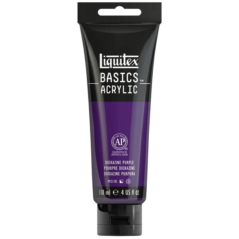 NEW ⭐️Liquitex Basics Acrylics Paint Dioxazine Purple 4oz 1046-186
