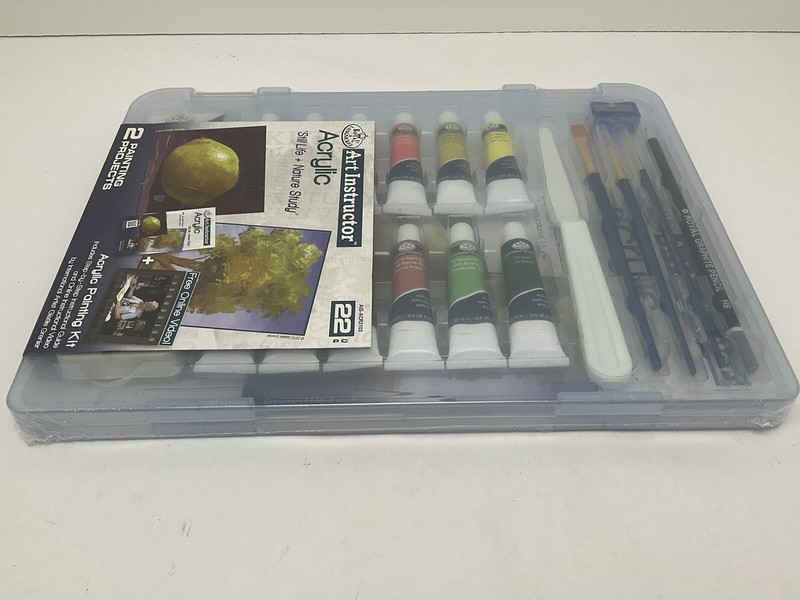 Royal & Langnickel Acrylic Art Set 22 Pieces in Case NEW gallery
