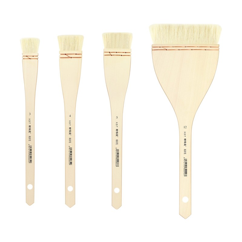 XDT Hake Artist Paint Brush 4 Piece Set #1.1in#1.46in#1.89in#4.531in