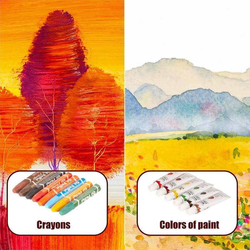 KINSPORY 168-Pack Art Supplies, Deluxe Wooden Set Crafts Drawing Beige gallery