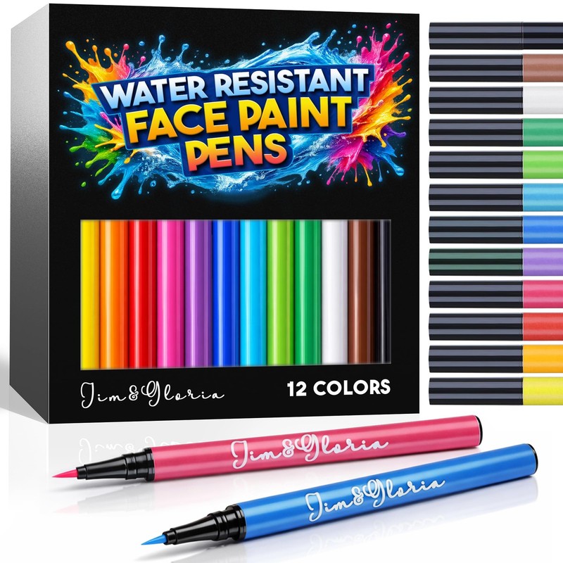 yellow, orange, red, pink, purple, blue, light green, brown, black and white.