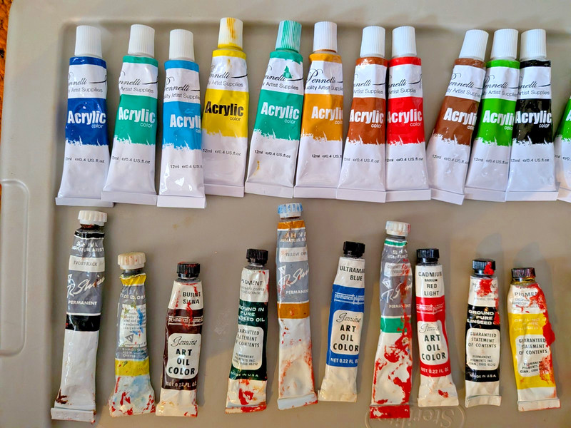 USED LOT Quality Artist Paints Daniel Smith Water Soluable 5 oz + 28 Misc Tubes! gallery