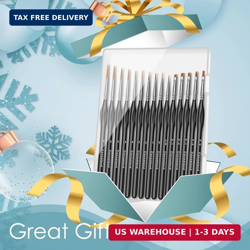 Miniature Paint Brushes,15Pcs Small Fine Tip Paintbrushes, Micro Detail Paint Br gallery