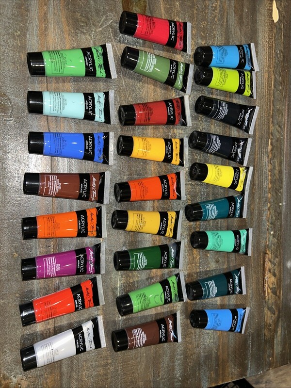 26 Tubes Masters Touch Fine Art Studio Acrylic Paint 22ml New And Sealed
