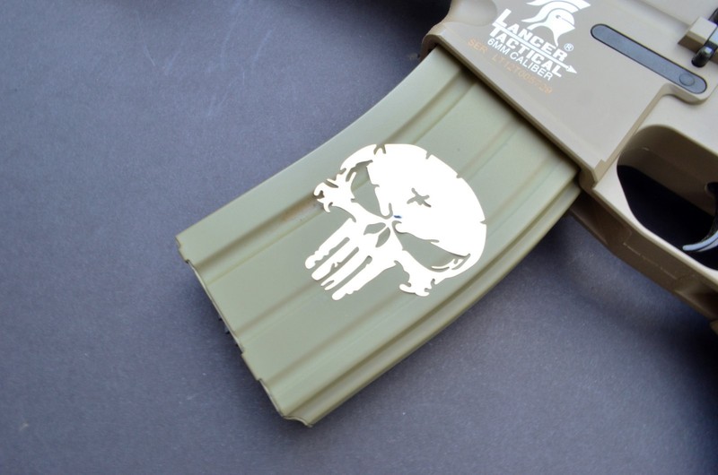 2PACK Camouflage EasyPeel Spray Paint Cerakote Camo Gun Stencils PUNISHER SKULLS gallery