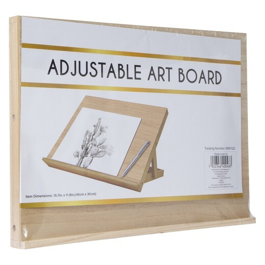 Art Drawing Board Wood Stand Table Adjustable 16in x 12in Artist Drawing Board