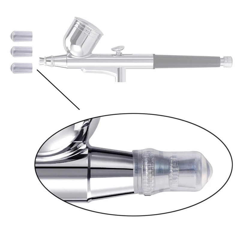 10Pcs Airbrush Replacement Parts Kit, 0.3mm Needle & Nozzle Set with Silicone... gallery