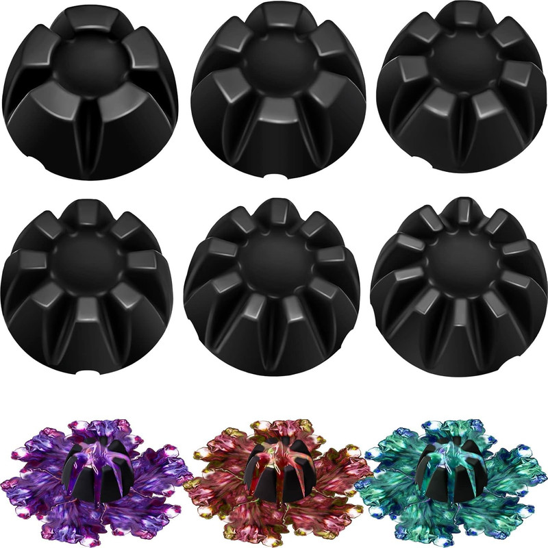 6 Pieces Flower Pour Cup for Paint Pouring 6/7/8/9/10 Slot Acrylic Paint Tools S