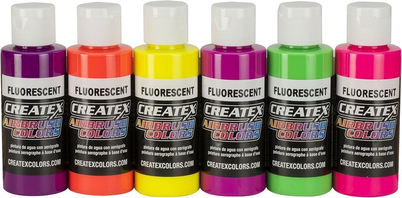 Createx Colors 5804-00 Createx Pearl Airbrush Set, Assorted Colors, 2 oz, 6 gallery
