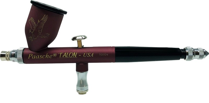 C-TG2-CFB Paasche Talon Cranberry Frost Cerakote Dbl Action Grvty Feed Airbrush
