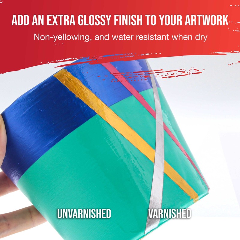 U.S. Art Supply Ultra High Gloss Varnish - 16 Ounce gallery
