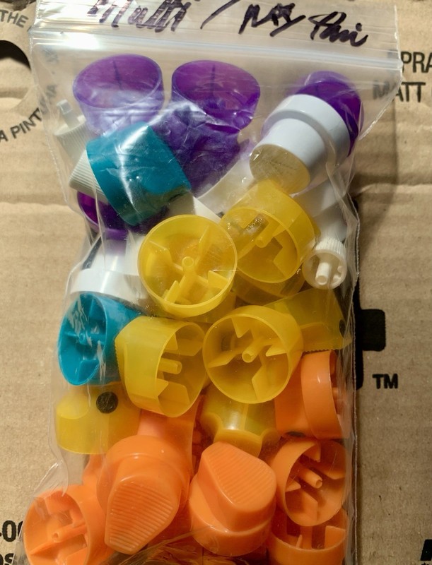 Spraypaint Caps Multi Pack, Orng Thins, uni’s, Ny thins, pink dots, and fems gallery