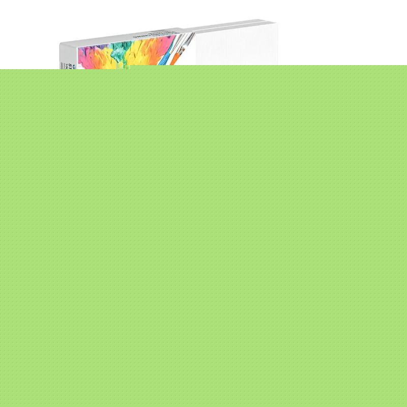 Pack of 4 White Blank Square Artist Canvas Wooden Board Frame Cotton Artist Canv