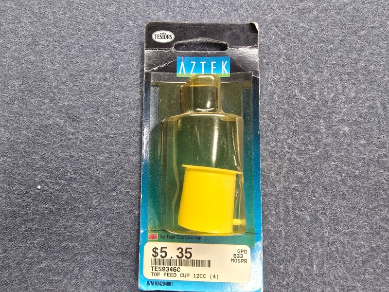 Testors Aztek 9346C Top Feed 12cc Color Cup Airbrush Accessory – New & Sealed