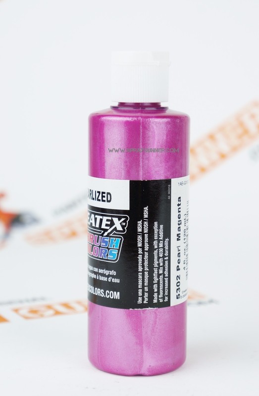 Createx Airbrush Colors 5302 Pearl Magenta 4oz. water-based pearlized paint