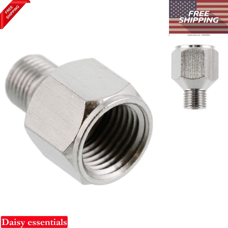 1/4″ BSP Female to 1/8″ BSP Male Airbrush Adapter Brass Connector for Hoses a…