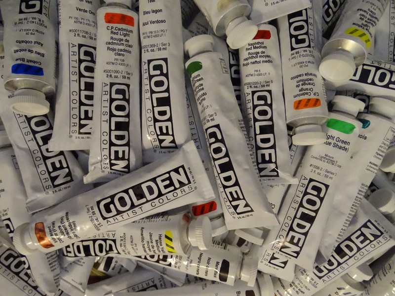 Golden Heavy Body Artists’ Acrylic Paint, 2 oz, flat rate shipping, 100 colors