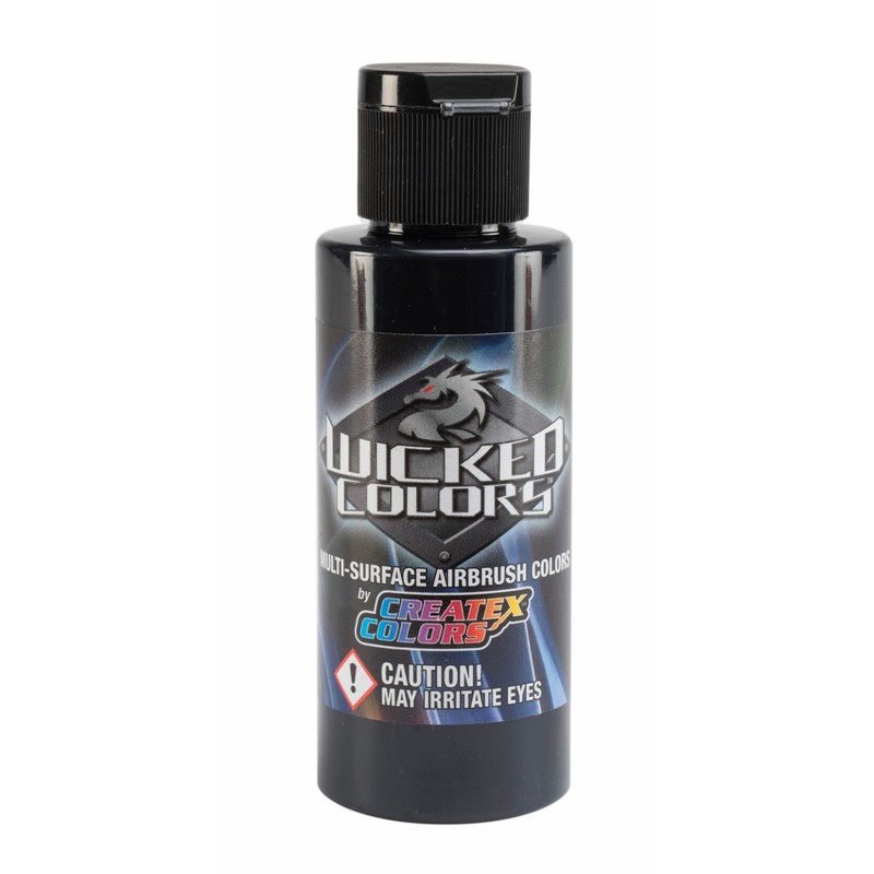 Createx Wicked Colors W072 Detail Smoke Black 2oz. water-based airbrush paint