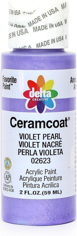Delta Ceramcoat Matte Acrylic Paint ~ Violet Pearl 2 fl oz ~ 02623