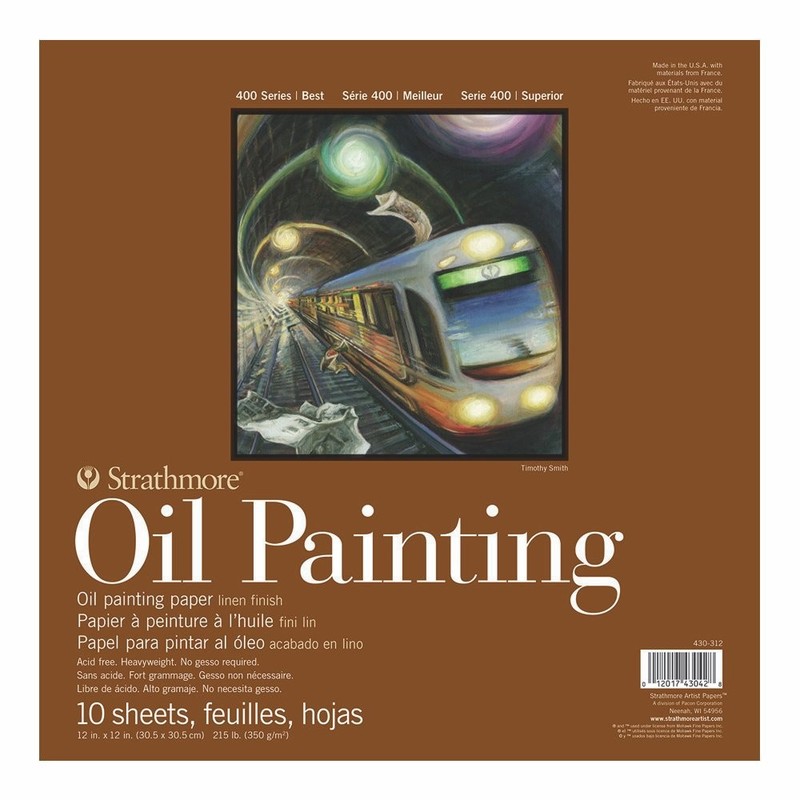 400 Series Oil Painting Pad 12″X12″-10 Sheets -62430312