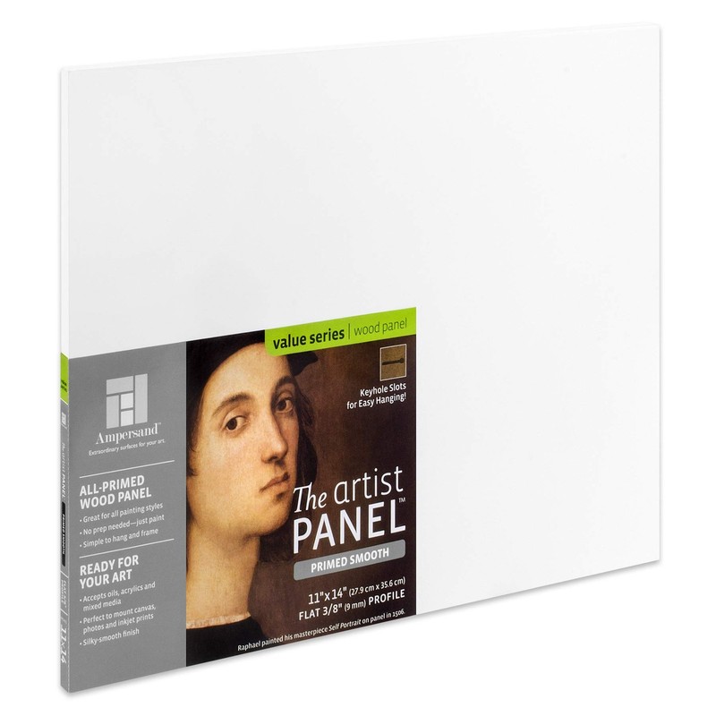 T Supply Wood Gesso Artist Painting Panel Primed Smooth 11 X 14 3/8 Flat P