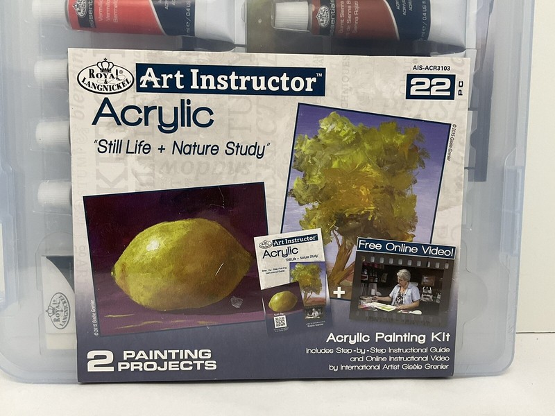 Royal & Langnickel Acrylic Art Set 22 Pieces in Case NEW gallery