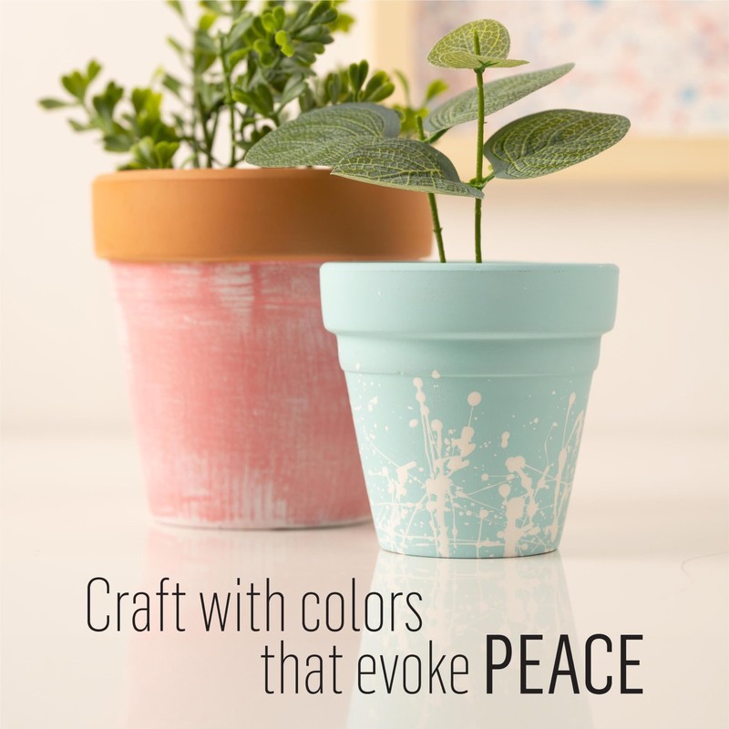 FolkArt, Peaceful Mindful Matte Acrylic Craft Kit, Colors, 14 Piece Set with gallery