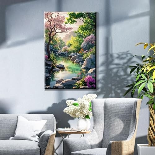 Paint by Numbers Kit for Adults with Frame Paint by Number Canvas, Landscape gallery