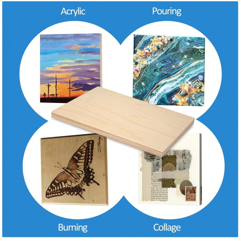 Studio Cradle Boards for Pouring Art, Crafts
