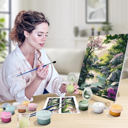 Paint by Numbers Kit for Adults with Frame Paint by Number Canvas, Landscape gallery