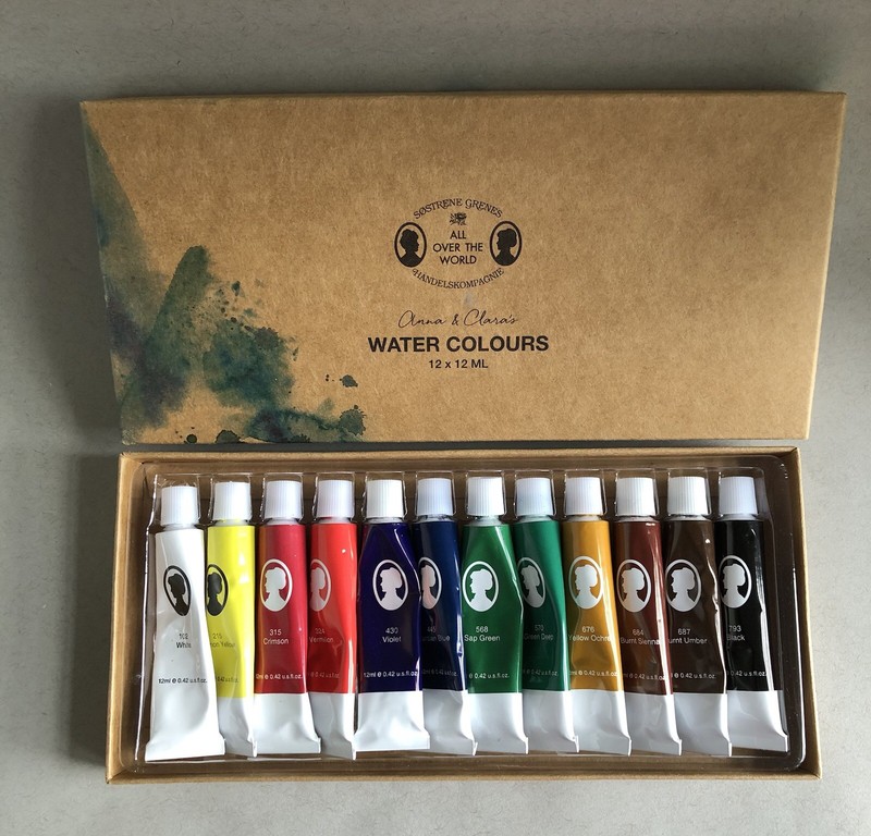Sostrene Grenesk Anna & Clara’s Artist Watercolours 12 .42 Oz. Tubes Holland