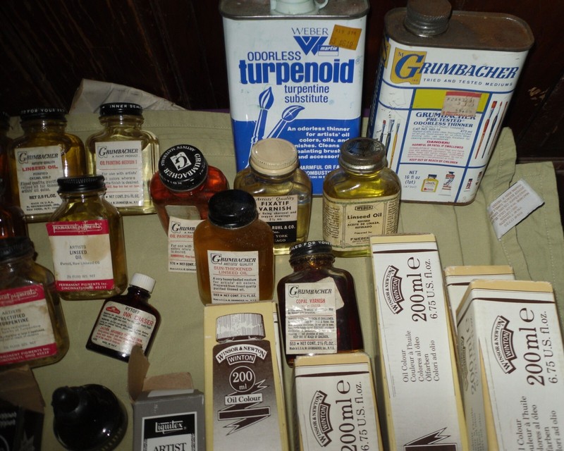 Vintage Grumbacher, Permanent Pigments, Weber, Higgins, Oil Painting gallery