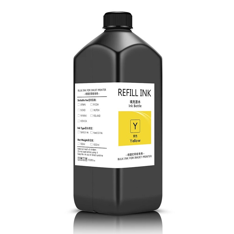 1000ML UV Inks For Three I3200 Heads UV DTF Sticker Printer Machine