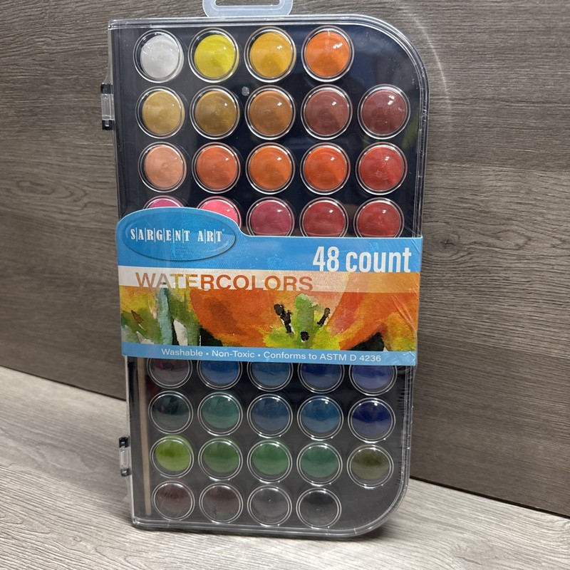 Sargent Art 48 Count Watercolors Washable Non-Toxic Multicolor Watercolor Set gallery