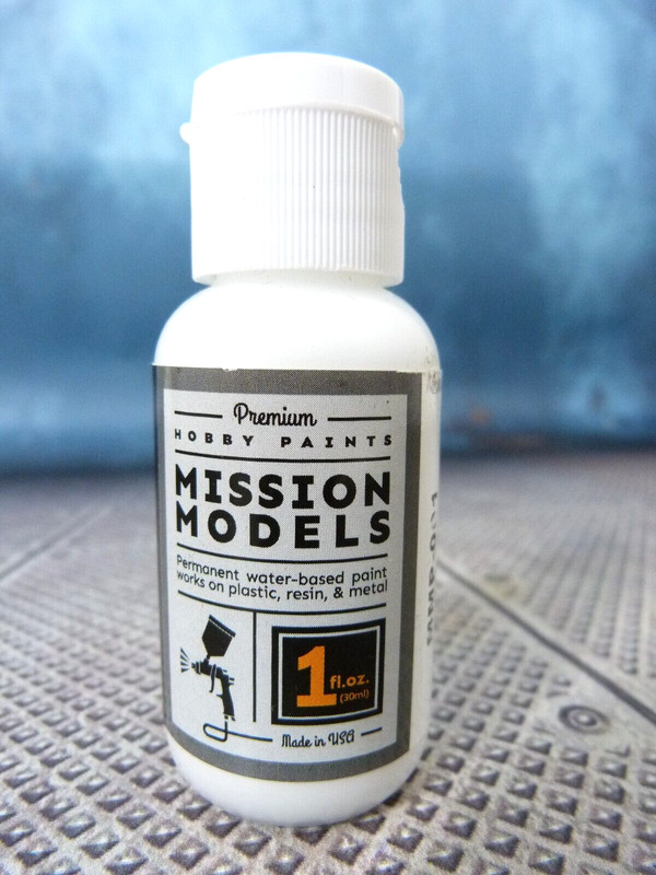Mission Models Paint water based acrylic MMP-001 White hobby paint 30mL