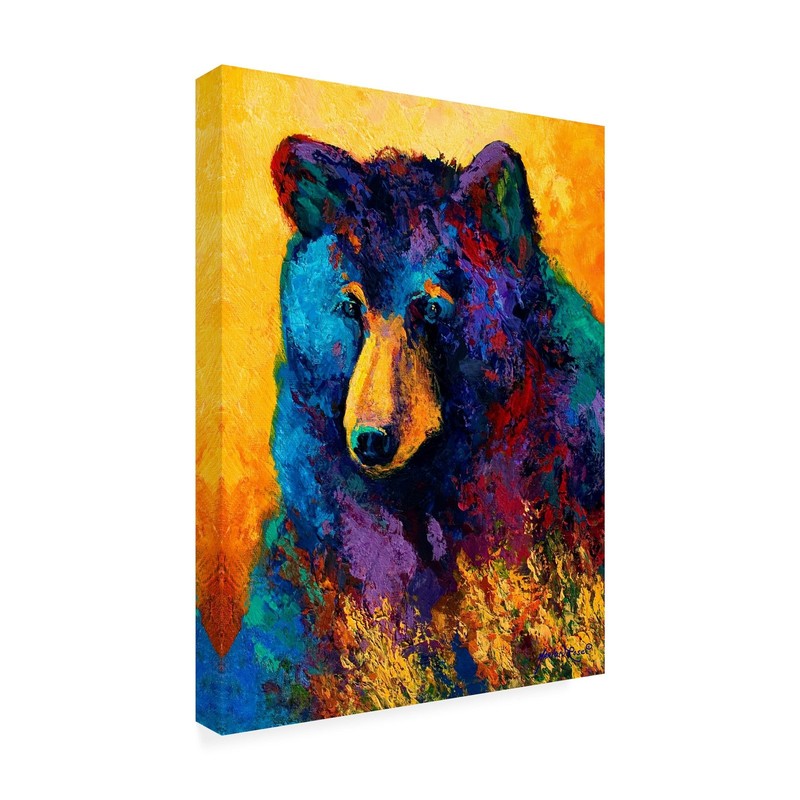 Wrapped Canvas Wall Art – Marion Rose ‘Ab Grizz III’ Wall Art for Living Room…