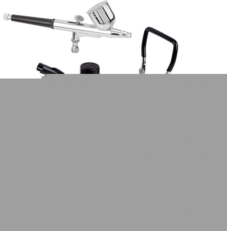 Kit de inicio con manguera de aire, cepillos de limpieza y pinturas de prueba