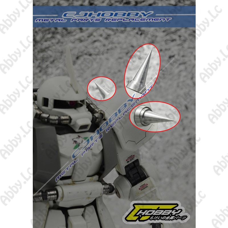for MG 1/100 MS-06S/J/F Zaku II ver 2.0 3PCs Metal Shoulder Spines Detail Parts