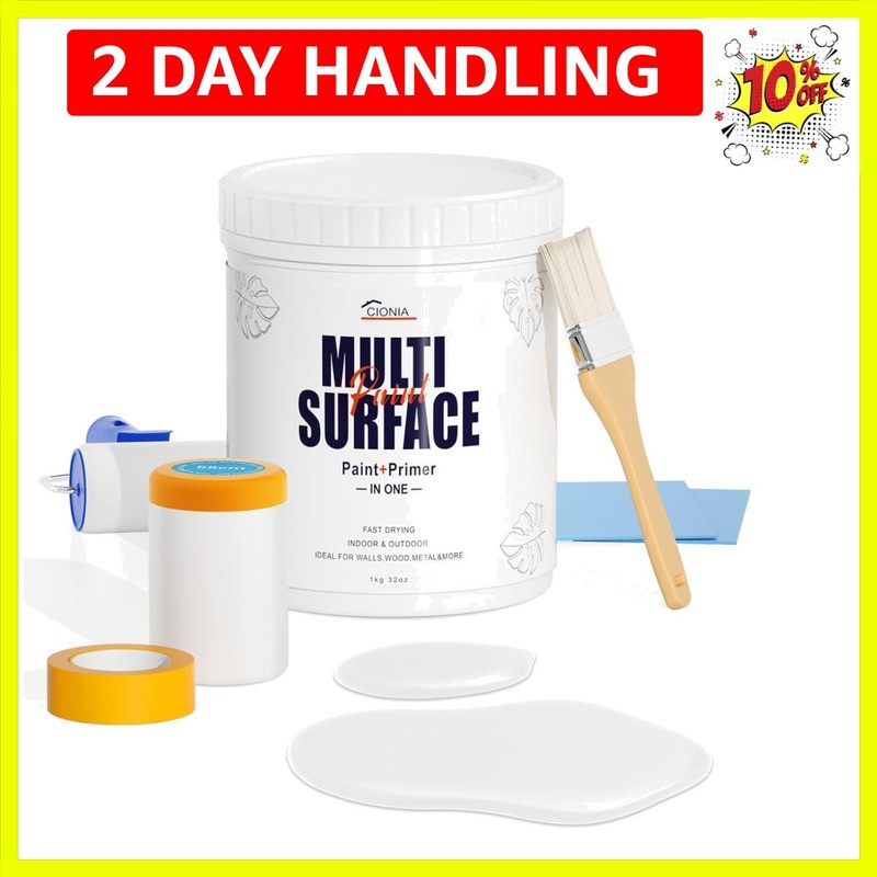 All-in-One Paint – Multi Surface White Paint – Furniture and Cabinet for Inte…