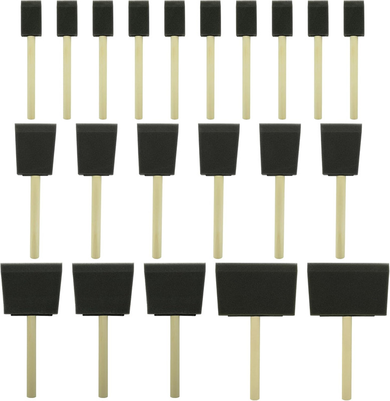 Fewanland Poly Foam Brushes 21Pcs, Sponge Brushes, Foam Paint Brush, Foam Brushe