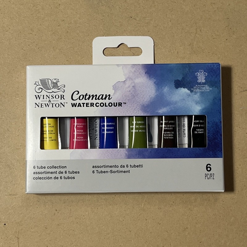 Winsor & Newton Cotman Watercolor, 6 Tube Collection New Great Quality LOOK 👀