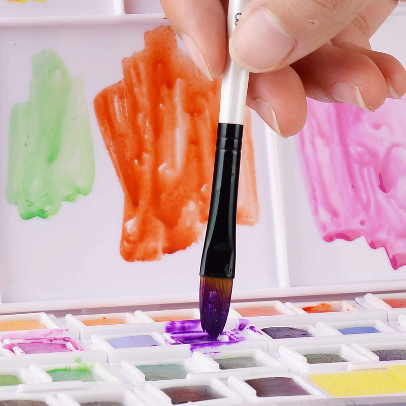 Filbert Paint Brushes Set, 12 PCS Artist Brush for Acrylic Oil Watercolor Gouach gallery