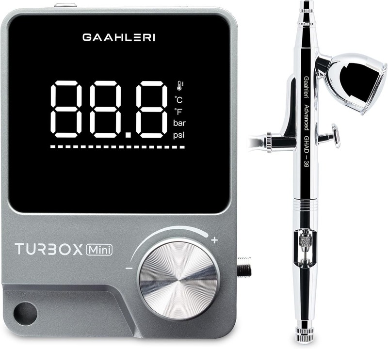Airbrush Kit Dual Action 0.35mm 18 Gear Air Control Ultra Quiet Gaahleri GHAD-39