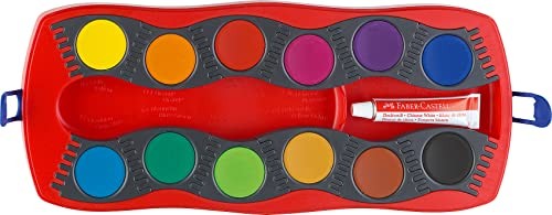 Faber Castell 12 Color Watercolor Paint Set for Kids Washable Non Toxic gallery